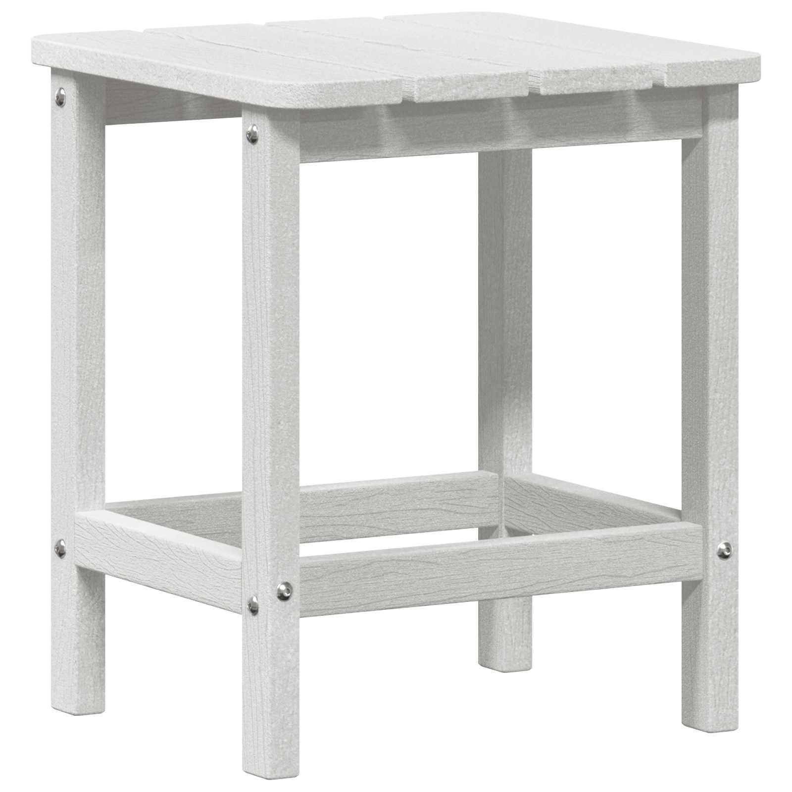 Sidetabell Hvit 38 x 38 x 46 cm Polyethylen vidaXL