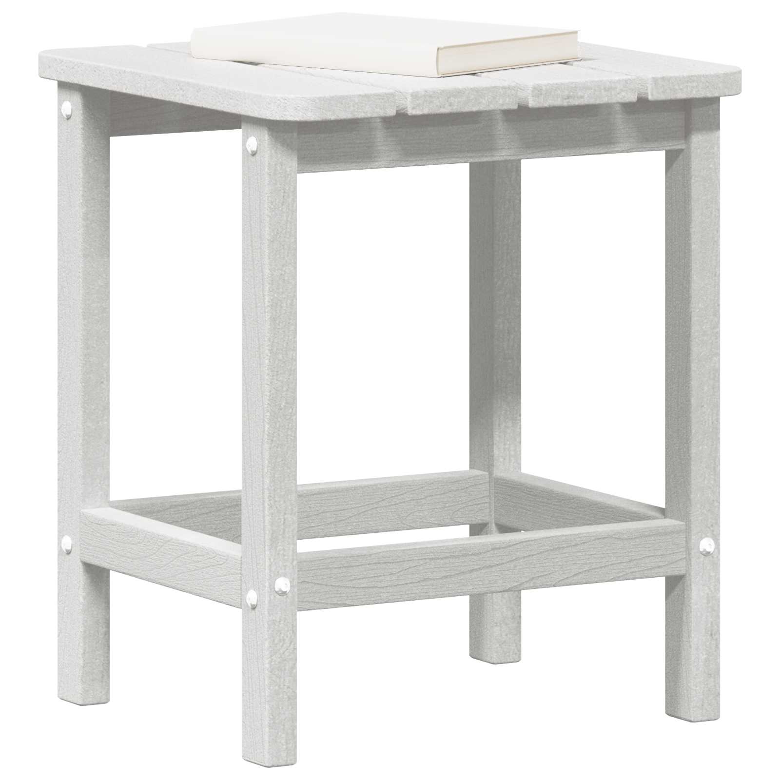 Sidetabell Hvit 38 x 38 x 46 cm Polyethylen vidaXL