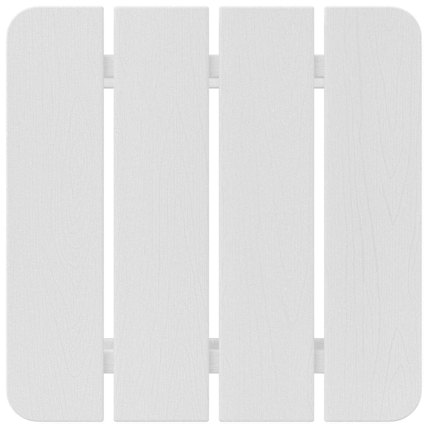 Sidetabell Hvit 38 x 38 x 46 cm Polyethylen vidaXL