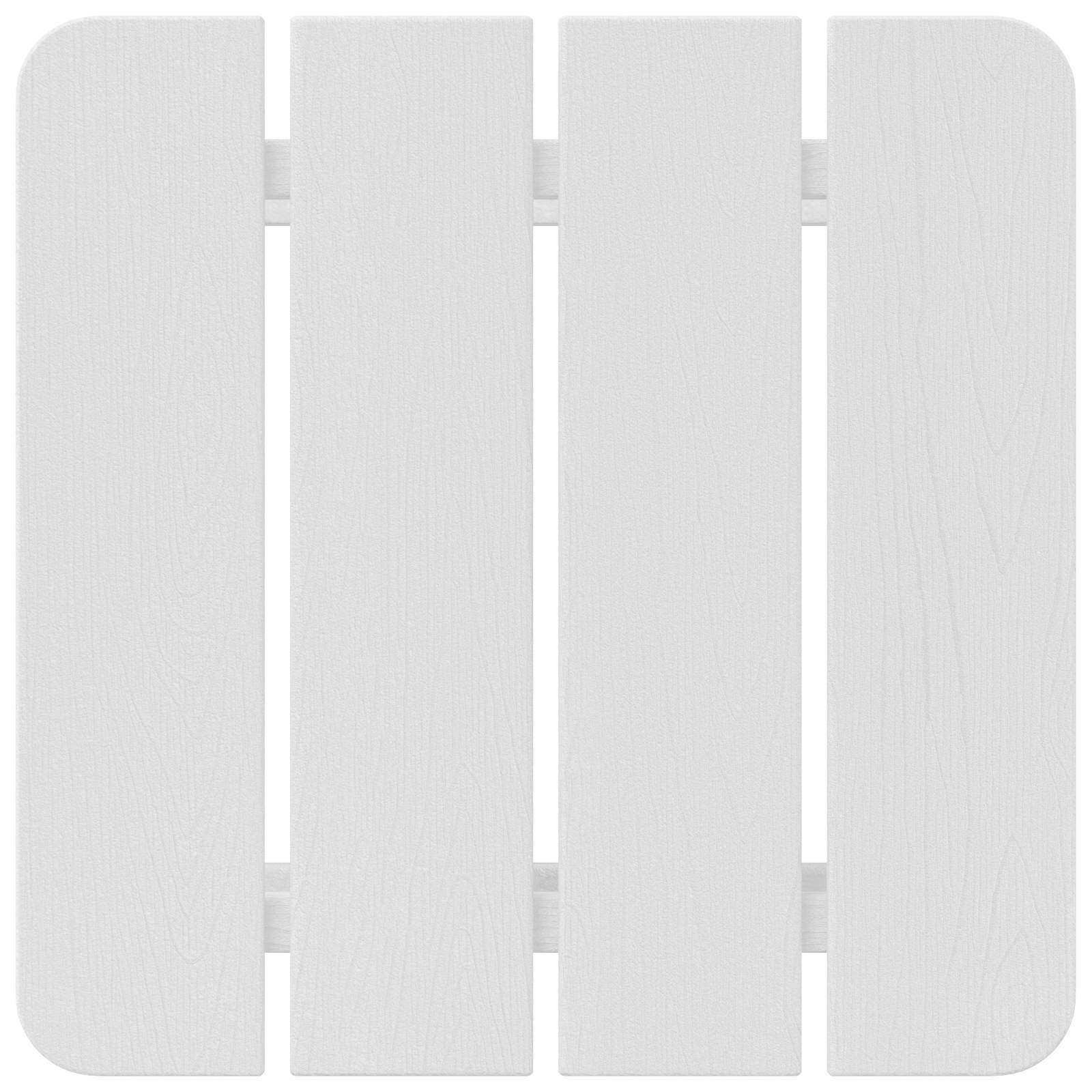 Sidetabell Hvit 38 x 38 x 46 cm Polyethylen vidaXL