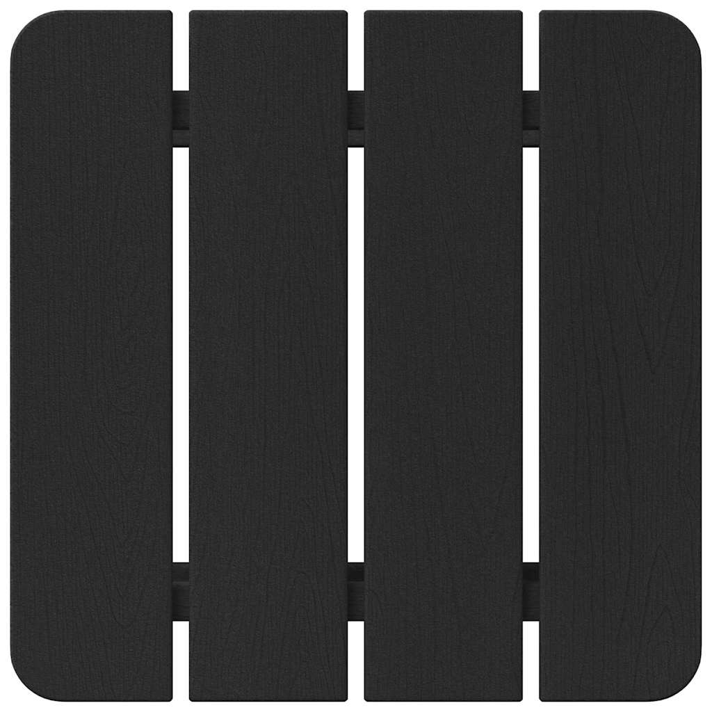 Adirondack Sidebord Svart 38 x 38 x 46 cm HDPE