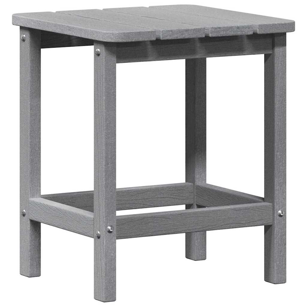 Sidetabell Lysegrå 38 x 38 x 46 cm Polyethylen vidaXL