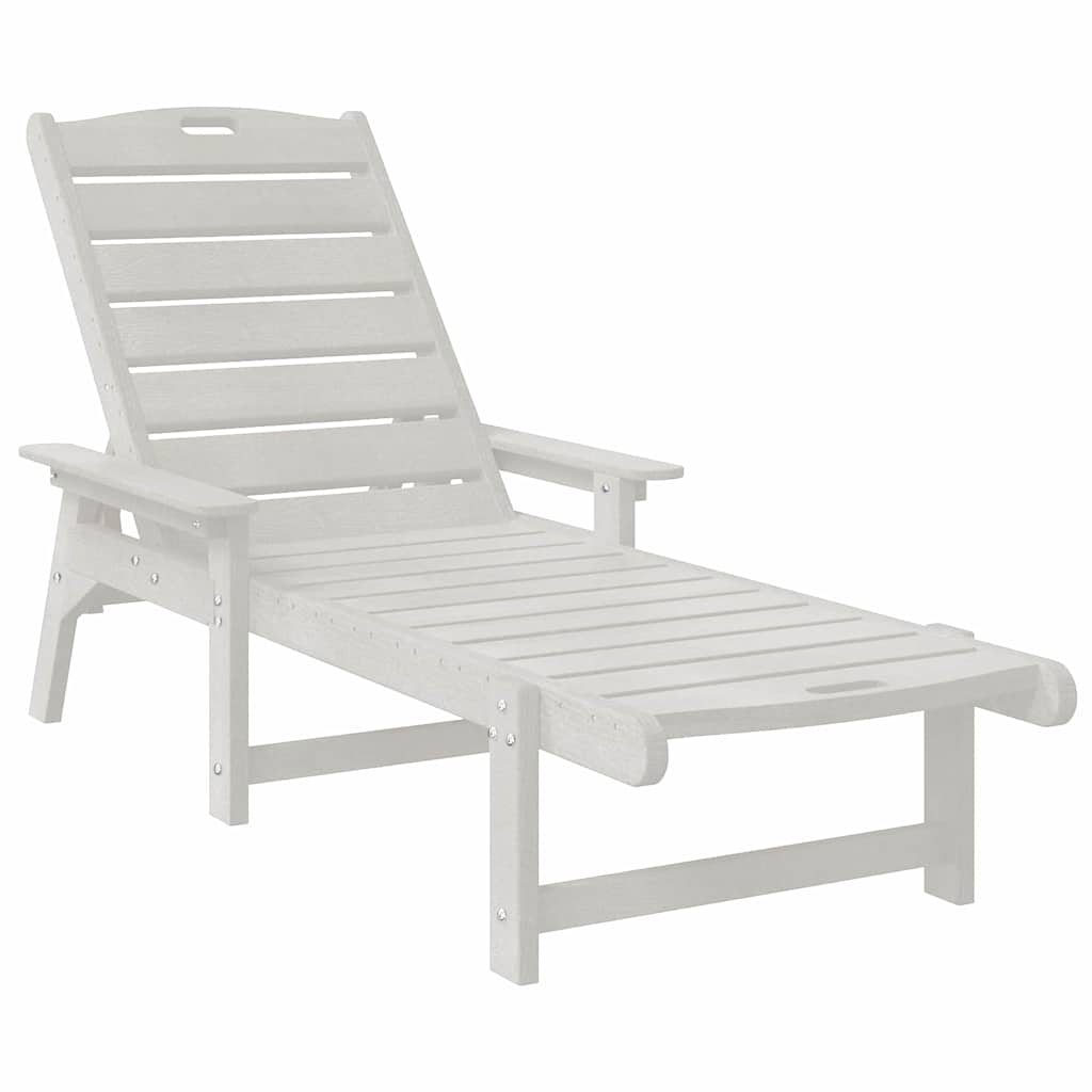 Solstol Hvit 195,5 x 53 x 98,5 cm HDPE