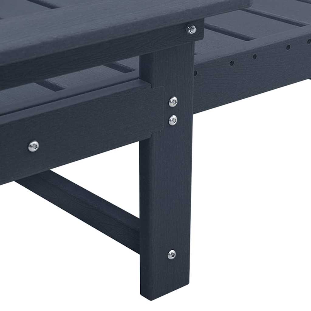 Solstol Marineblå 195,5 x 53 x 98,5 cm HDPE