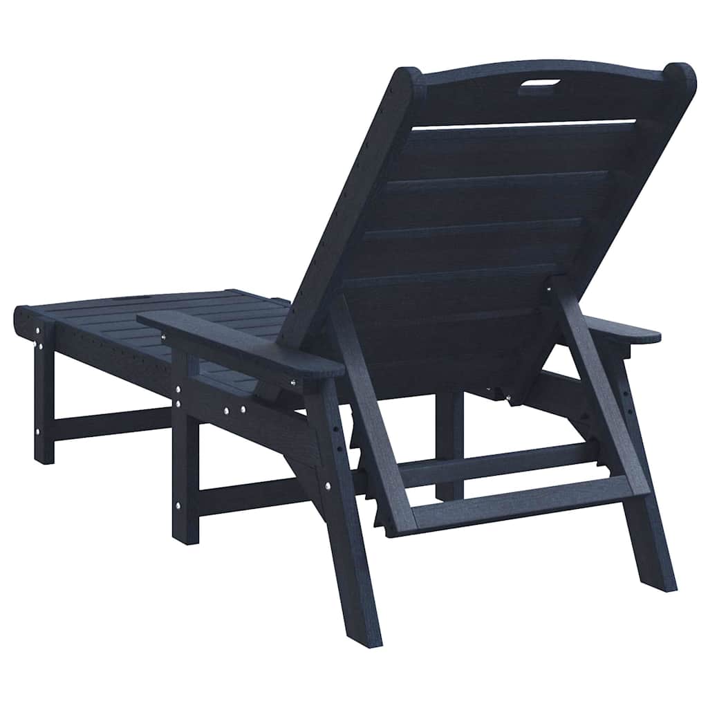 Solstol Marineblå 195,5 x 53 x 98,5 cm HDPE