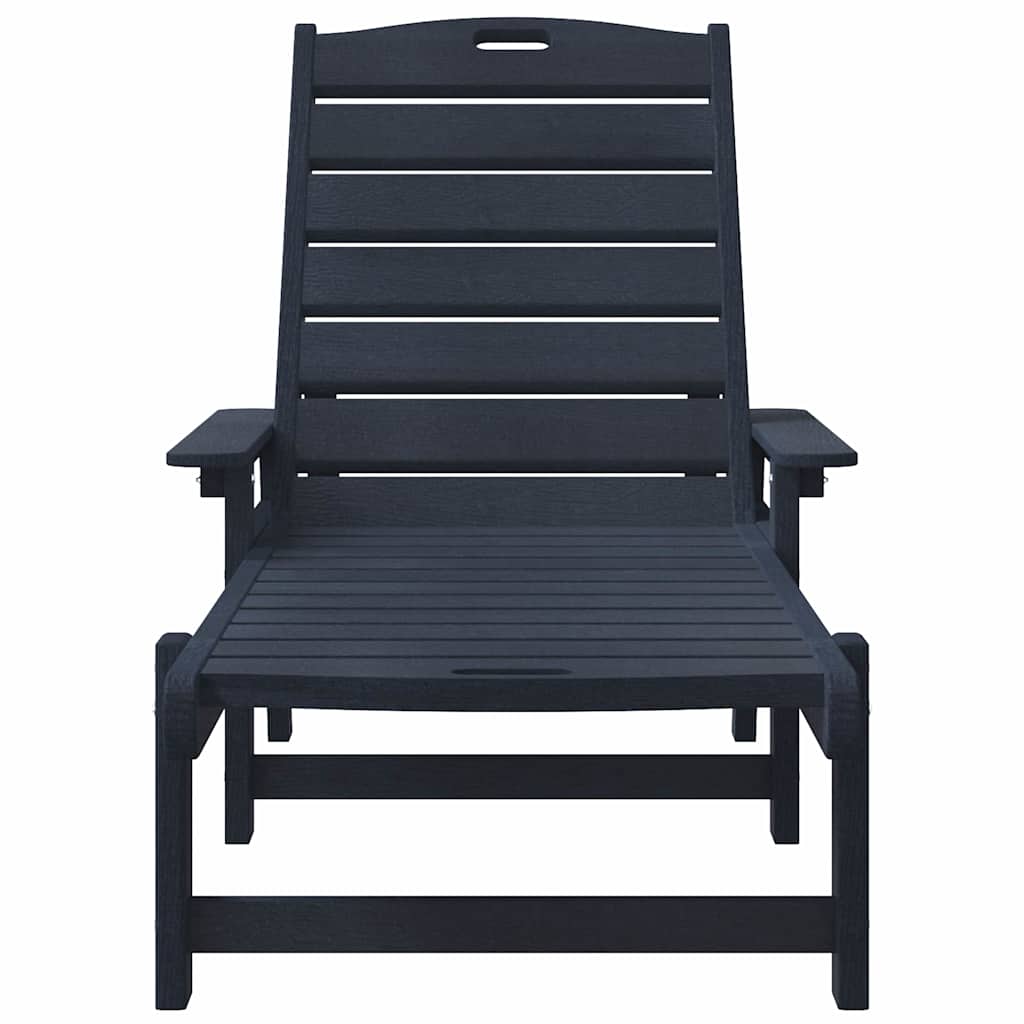 Solstol Marineblå 195,5 x 53 x 98,5 cm HDPE