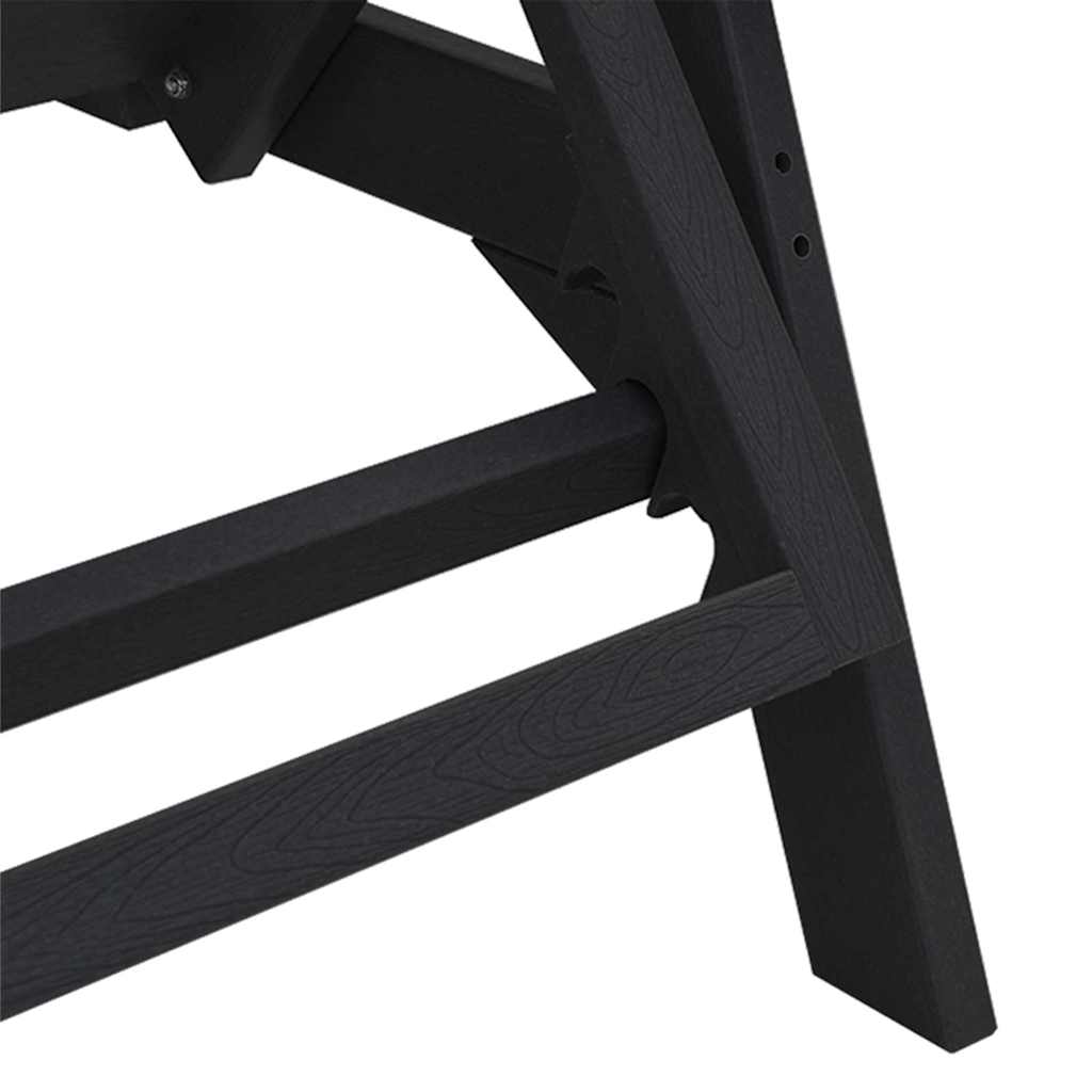 Solstol Svart 195,5 x 53 x 98,5 cm HDPE
