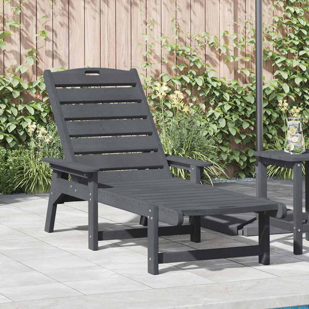 Solstol Lysegrå 195,5 x 53 x 98,5 cm HDPE