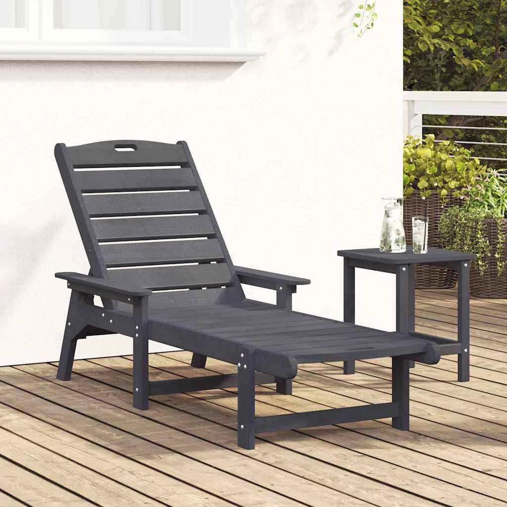 Solstol Lysegrå 195,5 x 53 x 98,5 cm HDPE