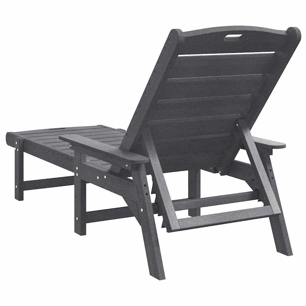 Solstol Lysegrå 195,5 x 53 x 98,5 cm HDPE