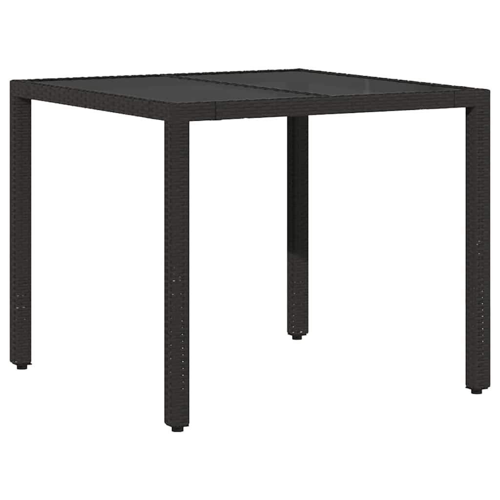Hage Spisegruppe 3 pcs Svart Poly rattan