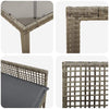 Hage Spisegruppe 3 pcs Grå Poly rattan