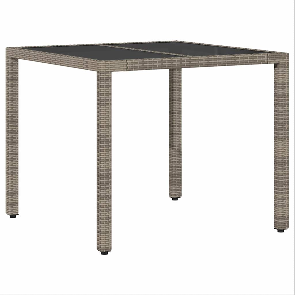 Hage Spisegruppe 3 pcs Grå Poly rattan