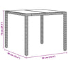 Hage Spisegruppe 3 pcs Grå Poly rattan