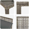 Hage Spisegruppe 11 pcs Grå Poly rattan
