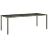 Hage Spisegruppe 11 pcs Grå Poly rattan