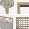 Hage Spisegruppe 3 pcs Beige Poly rattan