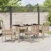 Hage Spisegruppe 5 pcs Beige Poly rattan