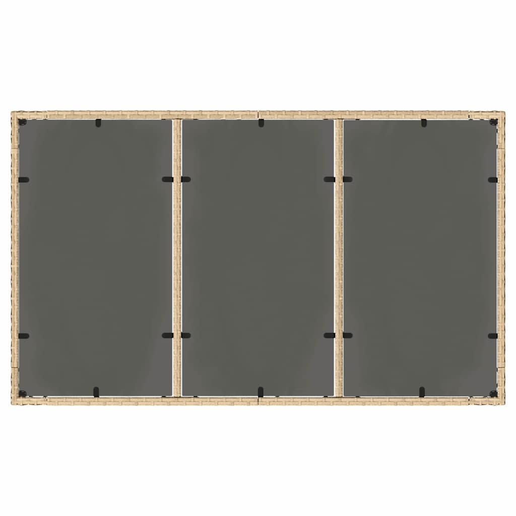 Hage Spisegruppe 5 pcs Beige Poly rattan