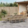 Hage Spisegruppe 11 pcs Beige Poly rattan