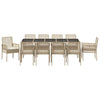 Hage Spisegruppe 11 pcs Beige Poly rattan