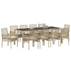 Hage Spisegruppe 11 pcs Beige Poly rattan