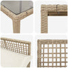 Hage Spisegruppe 5 pcs Beige Poly rattan