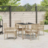 Hage Spisegruppe 5 pcs Beige Poly rattan