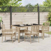Hage Spisegruppe 5 pcs Beige Poly rattan