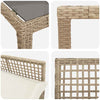 Hage Spisegruppe 11 pcs Beige Poly rattan