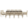 Hage Spisegruppe 11 pcs Beige Poly rattan