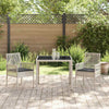 Hage Spisegruppe 3 pcs Lysegrå Poly rattan