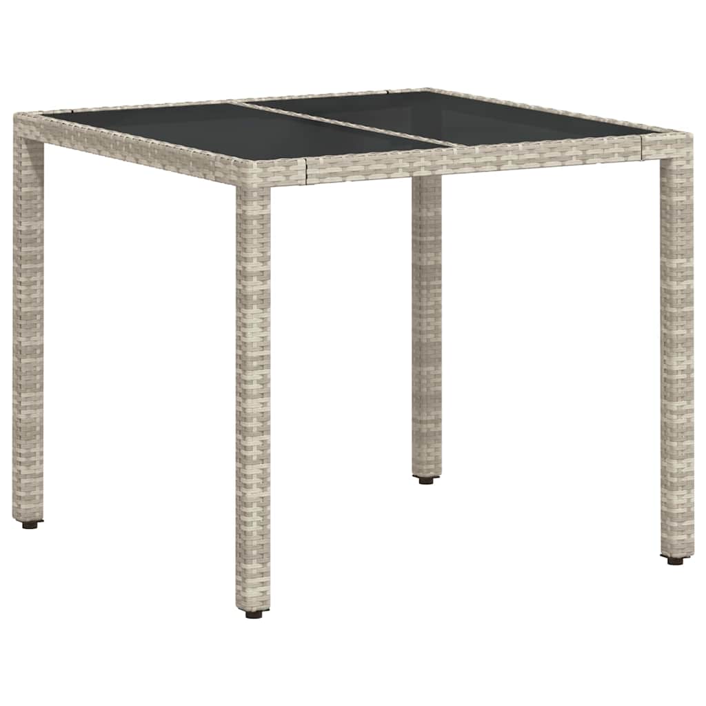 Hage Spisegruppe 3 pcs Lysegrå Poly rattan