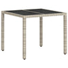 Hage Spisegruppe 3 pcs Lysegrå Poly rattan