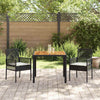 Hage Spisegruppe 3 pcs Svart Poly rattan