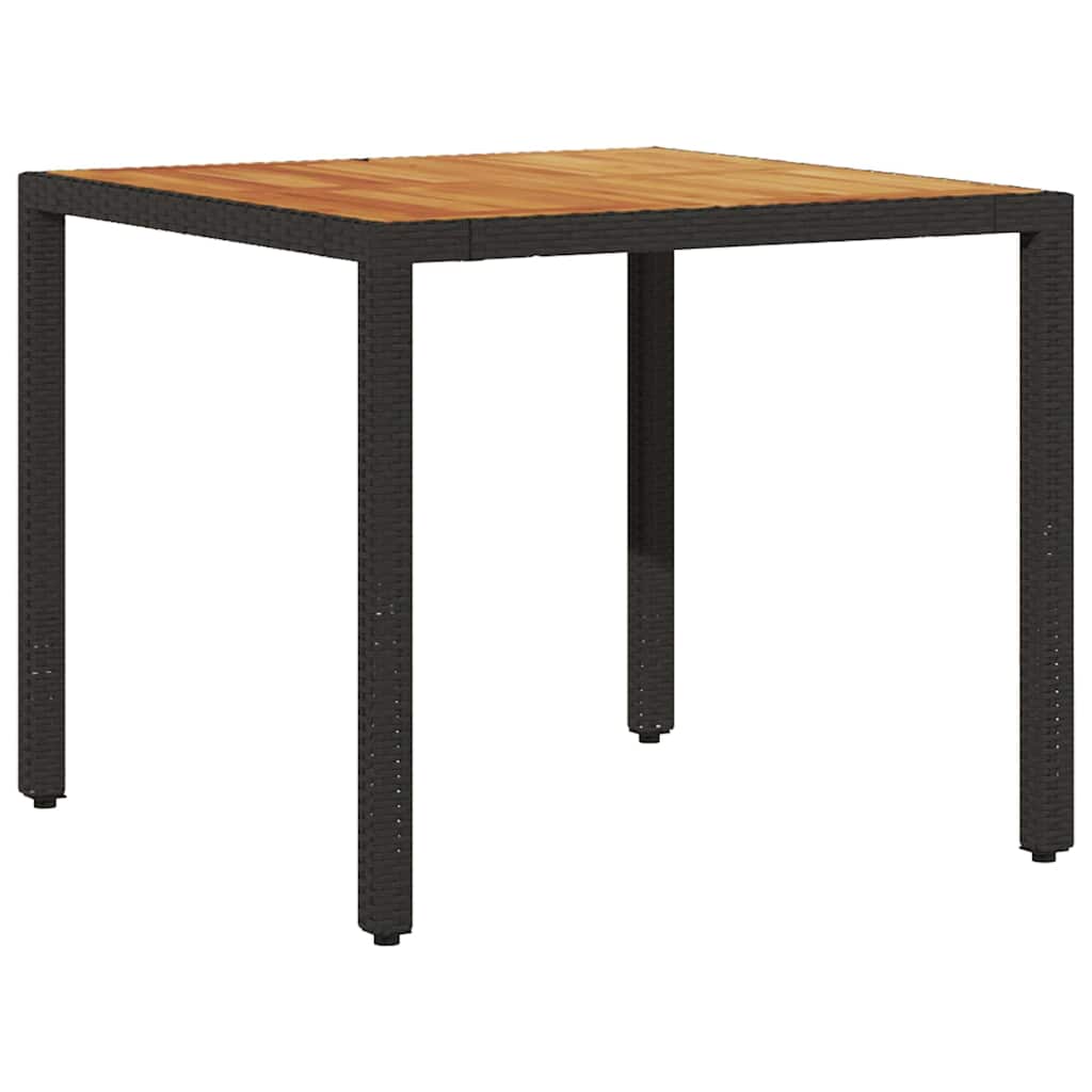Hage Spisegruppe 3 pcs Svart Poly rattan