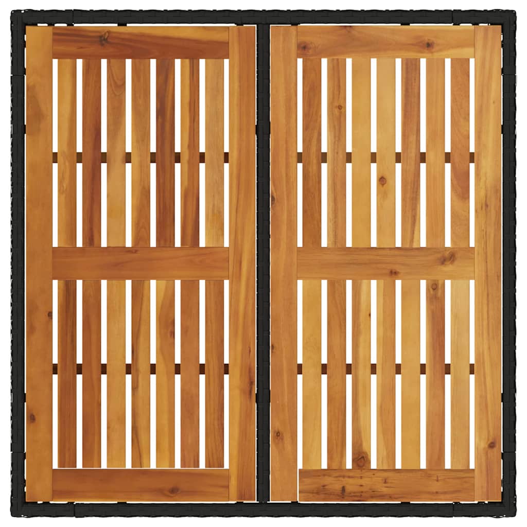 Hage Spisegruppe 3 pcs Svart Poly rattan