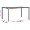 Hage Spisegruppe 7 pcs Svart Poly rattan