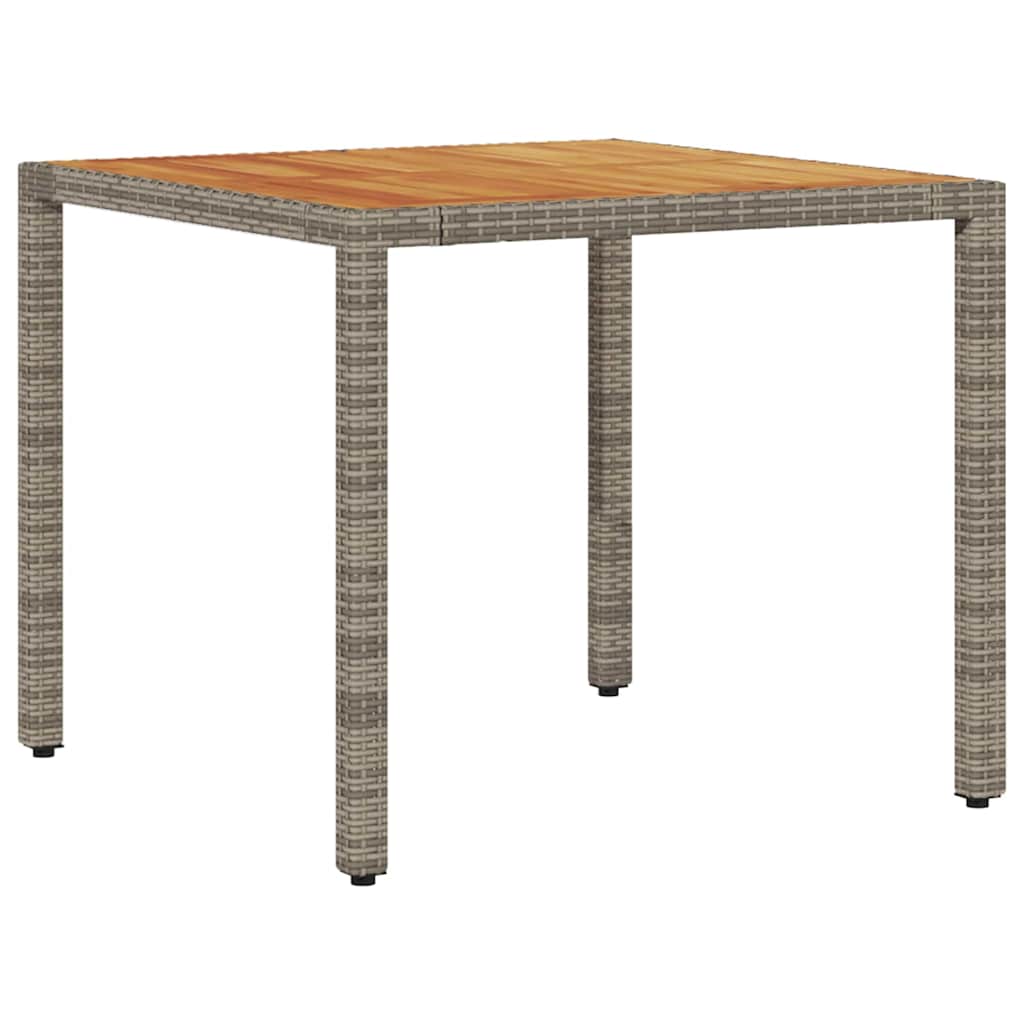 Hage Spisegruppe 5 pcs Grå Poly rattan
