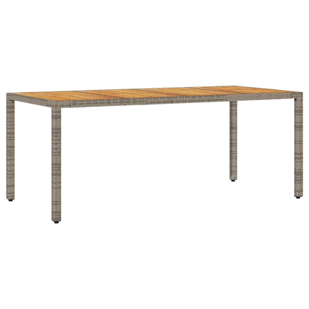 Hage Spisegruppe 7 pcs Grå Poly rattan