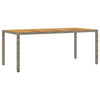 Hage Spisegruppe 7 pcs Grå Poly rattan