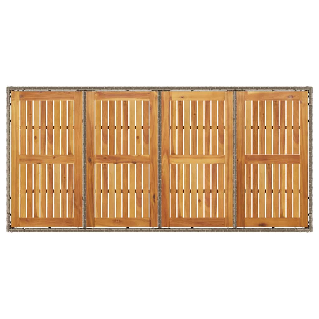 Hage Spisegruppe 7 pcs Grå Poly rattan