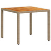 Hage Spisegruppe 5 pcs Beige Poly rattan