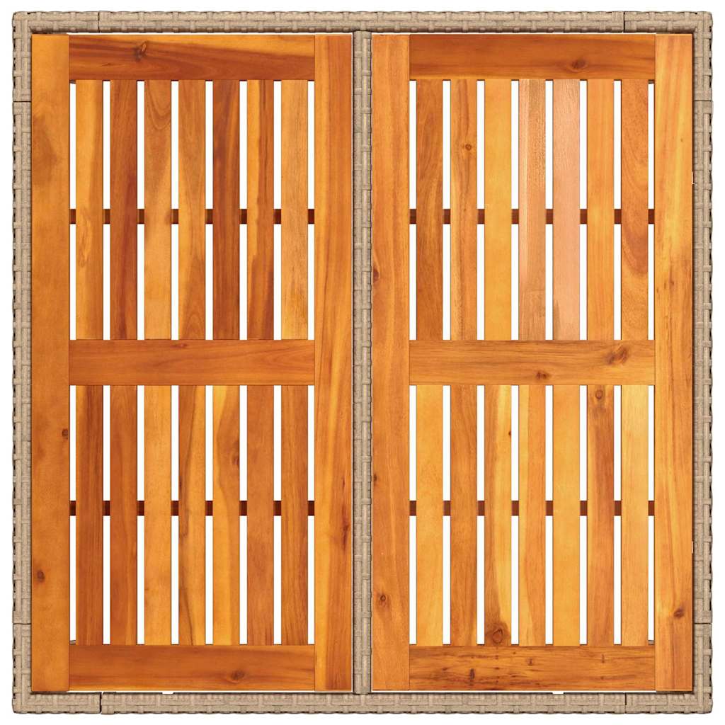 Hage Spisegruppe 5 pcs Beige Poly rattan