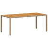 Hage Spisegruppe 9 pcs Beige Poly rattan