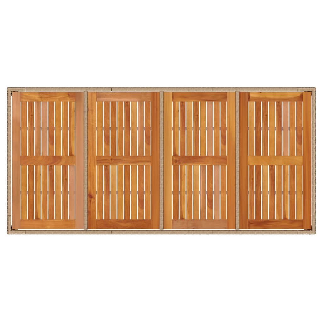 Hage Spisegruppe 9 pcs Beige Poly rattan