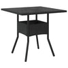 Hage Spisegruppe 3 pcs Svart Poly rattan