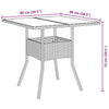 Hage Spisegruppe 3 pcs Svart Poly rattan
