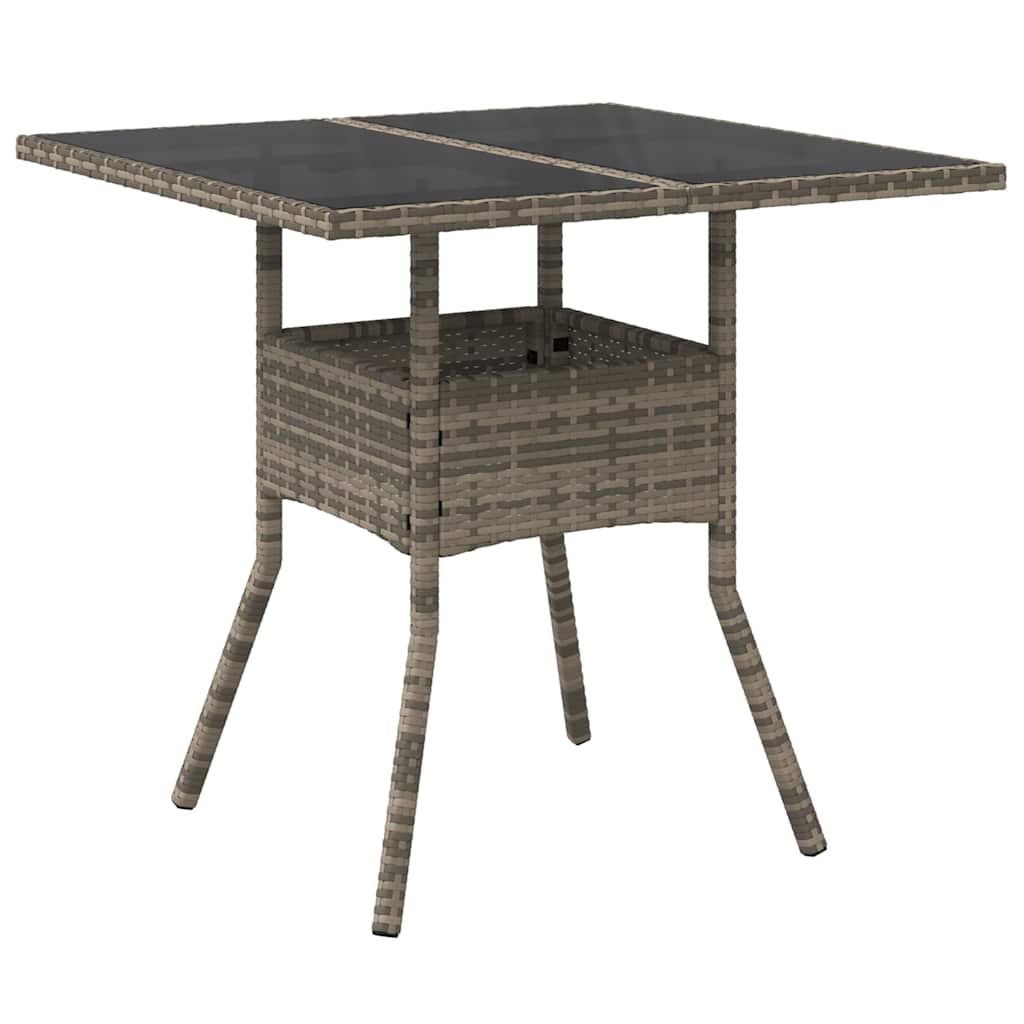 Hage Spisegruppe 5 pcs Grå Poly rattan