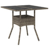 Hage Spisegruppe 5 pcs Grå Poly rattan